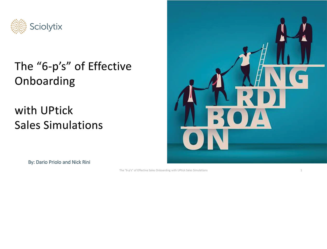 The 6 “P’s” of Effective Onboarding with UPtick Sales Simulations