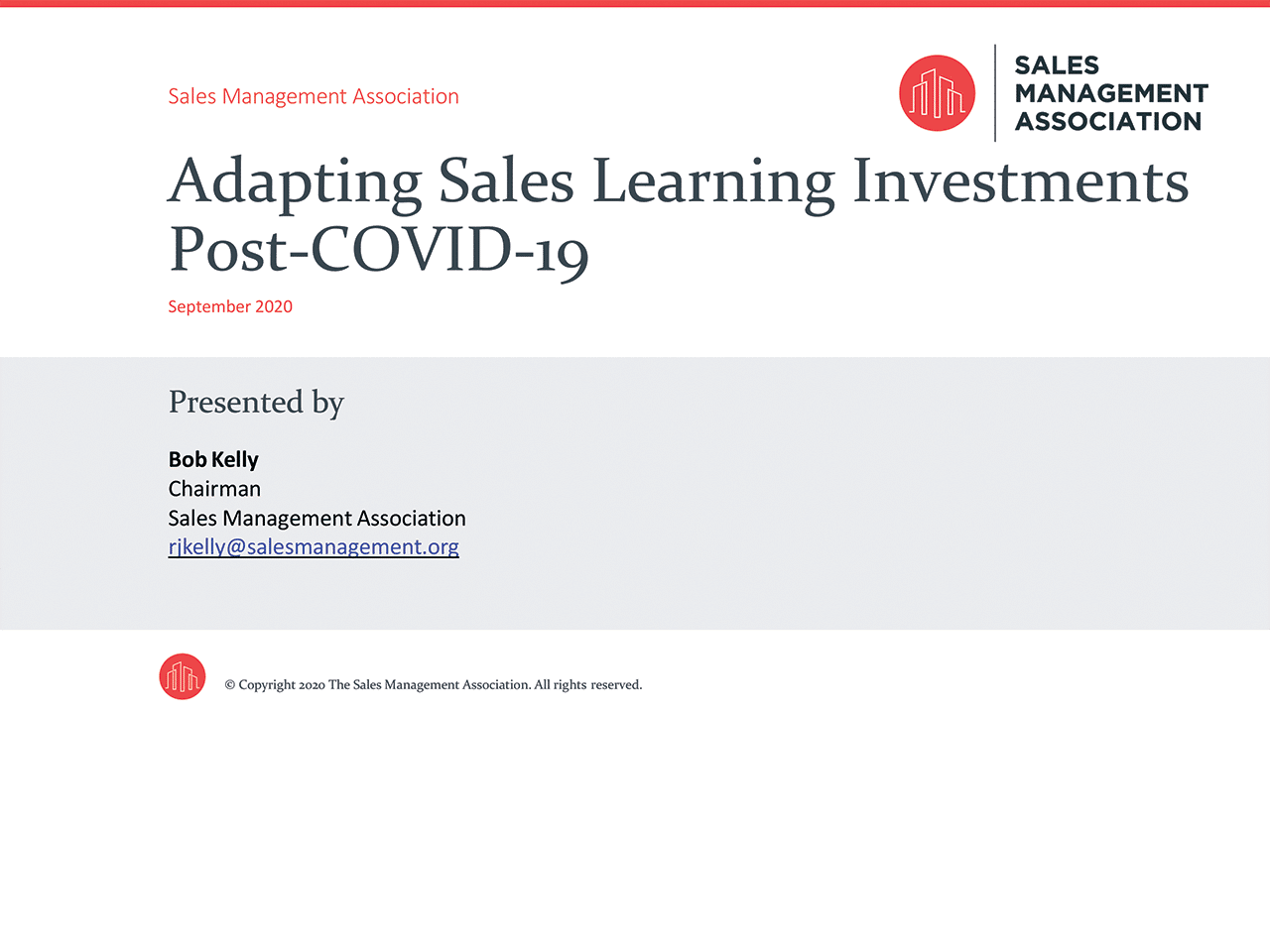 Adapting Sales Learning Investments Post COVID-19