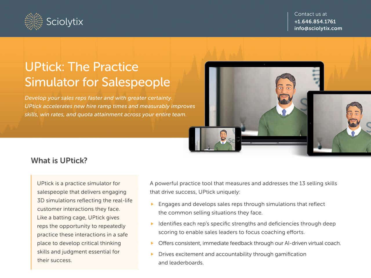 Uptick: The Practice Simulator for Salespeople